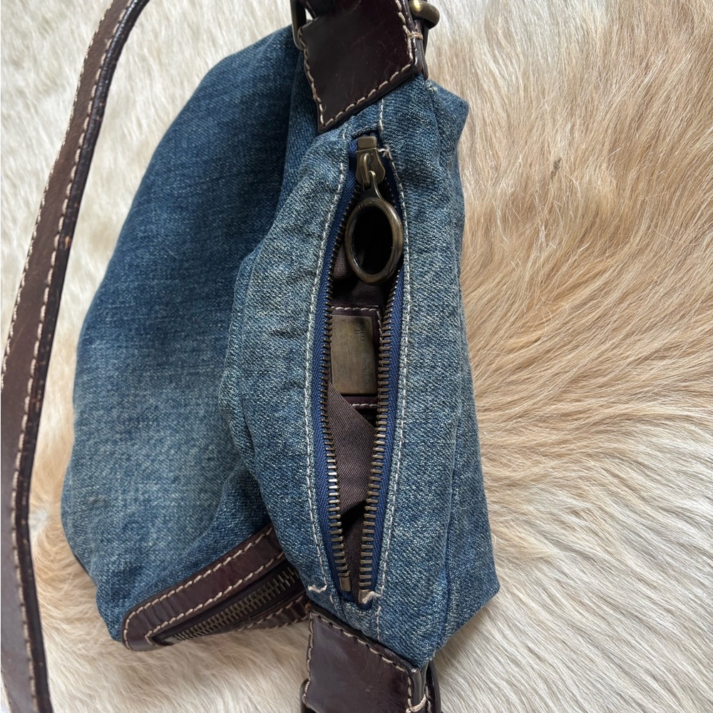 Fendi denim Oyster bag - Picture 10 of 12